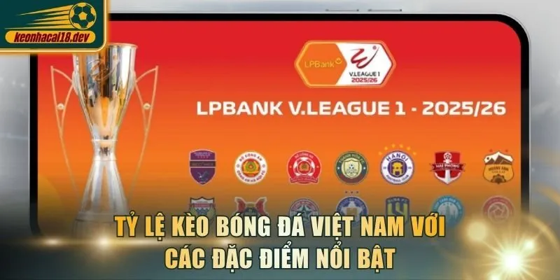 Tỷ lệ kèo bóng đá Việt Nam với các đặc điểm nổi bật